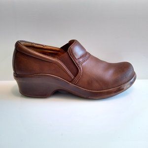 Ariat Womens Leather Brown Clogs Slip On 10004760